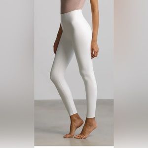 COMMANDO white faux leather leggings. Size S. Worn once.